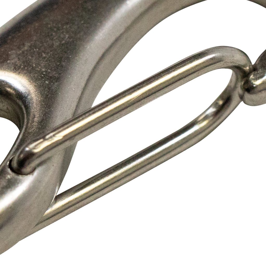 Stainless Steel Clasp Small Bean Style Fast Spring Hook Snap, 2-5/8" x 1-1/4"