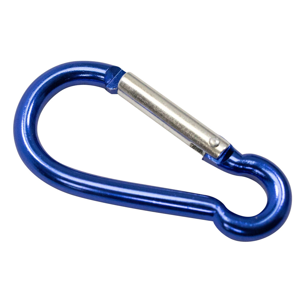 Boat Marine Clip Blue Aluminum Locking Clip Hook Carabiner 2.7", 3pc pack