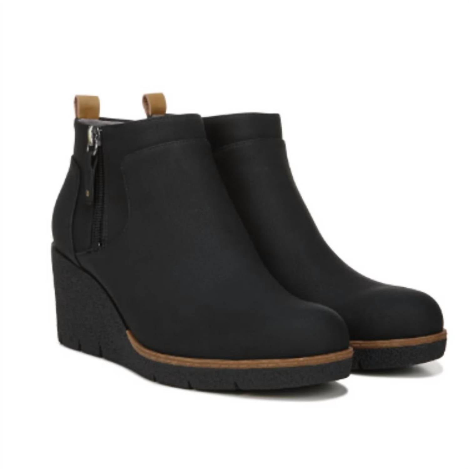 Zapatos botín de cuña Bianca de piel sintética para mujer