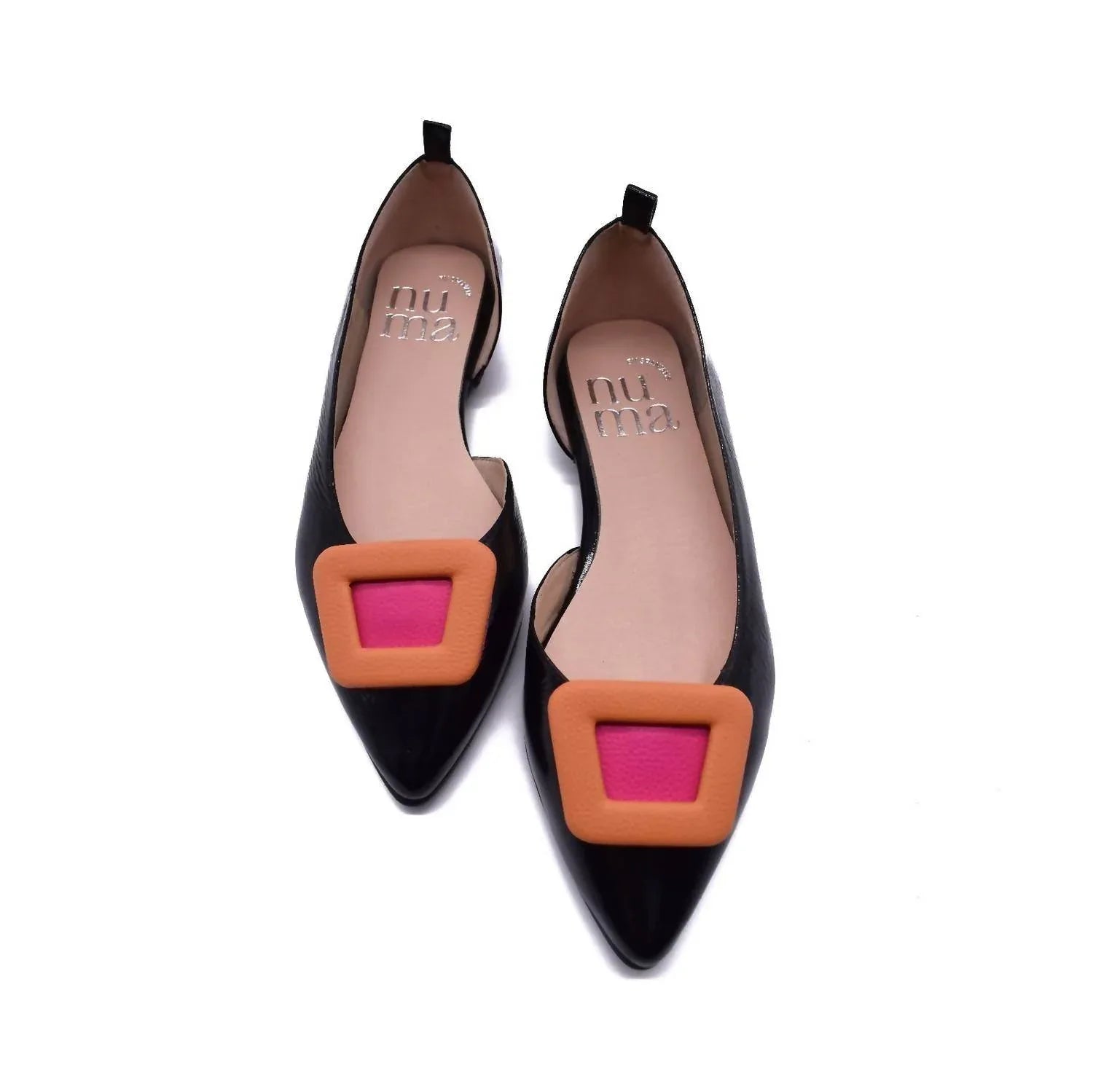 Zapatos planos de charol estilo bailarina