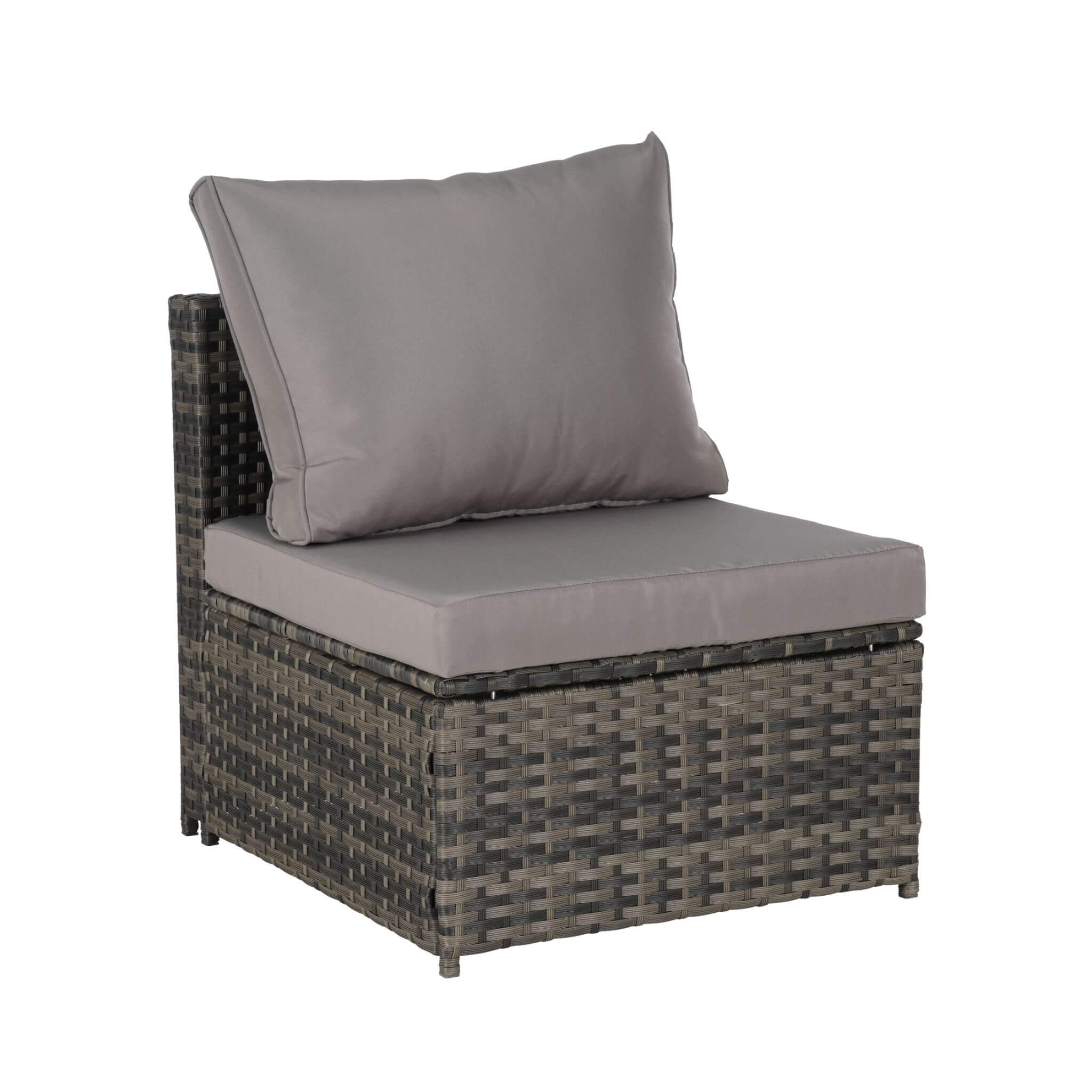 Conjunto de muebles de mimbre Alora de 5 piezas para patio exterior con cama de día y dosel retráctil (SAK37816)