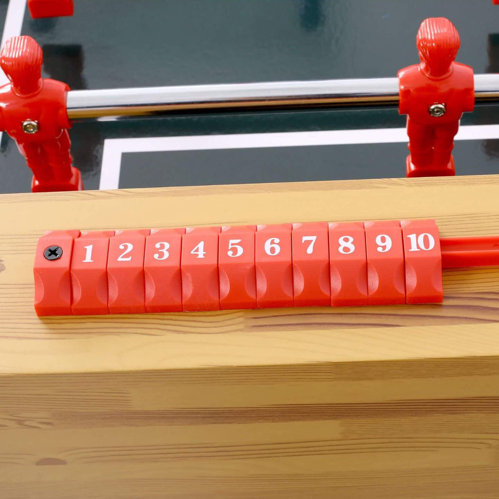 Mesa de futbolín de cerezo huracán de 54 pulgadas con accesorios (SAK38651)