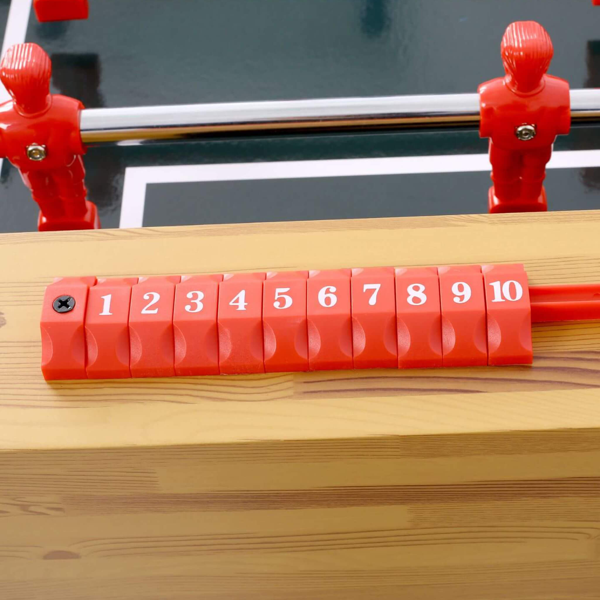 Mesa de futbolín de cerezo huracán de 54 pulgadas con accesorios (SAK38651)