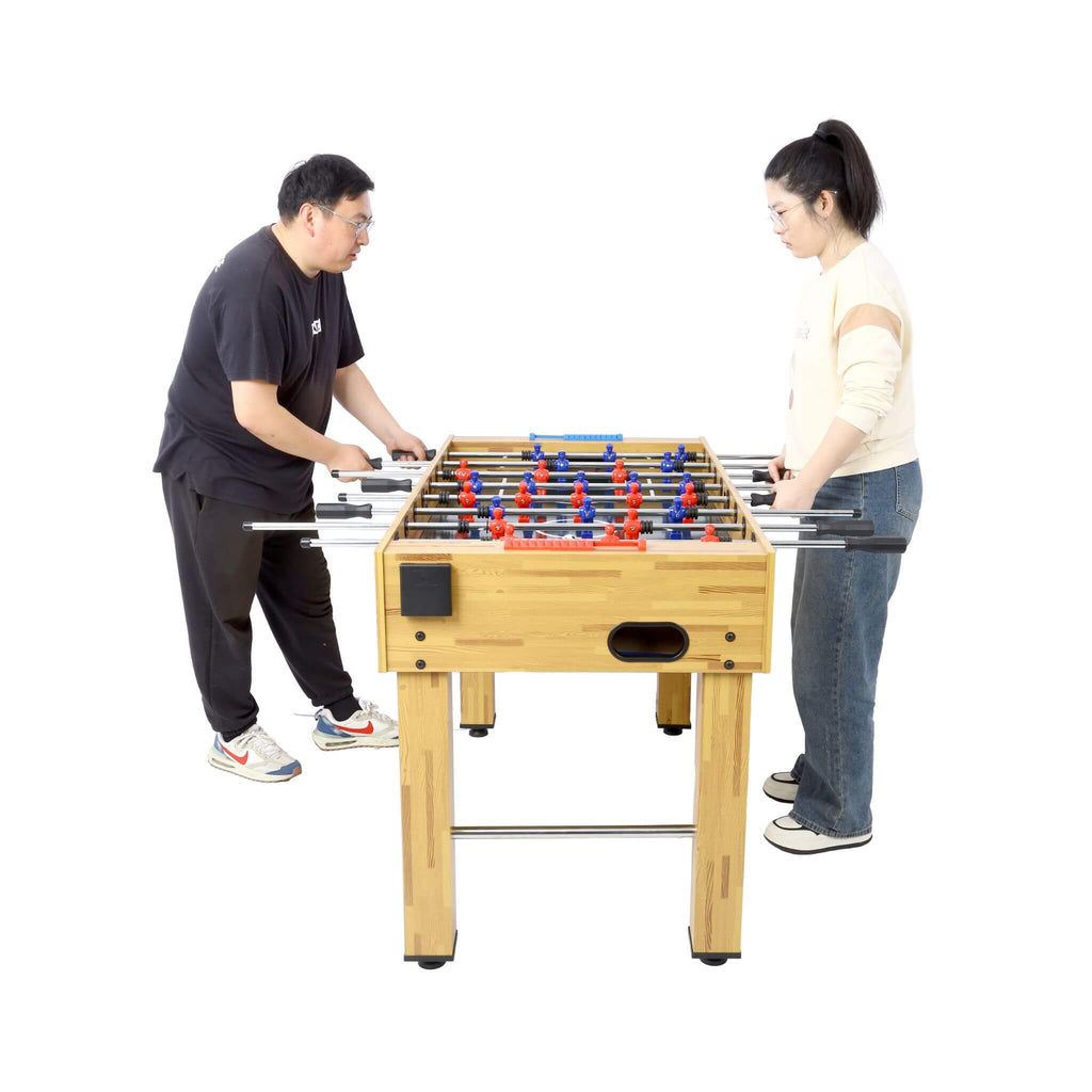 Mesa de futbolín de cerezo huracán de 54 pulgadas con accesorios (SAK38651)