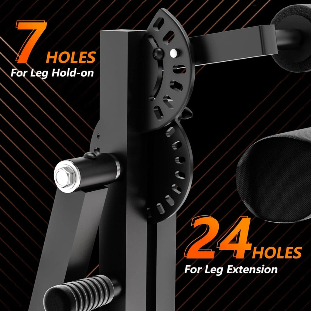 Máquina de extensión y curl de pierna para tren inferior Rovix 550LBS ajustable (SAK16390)