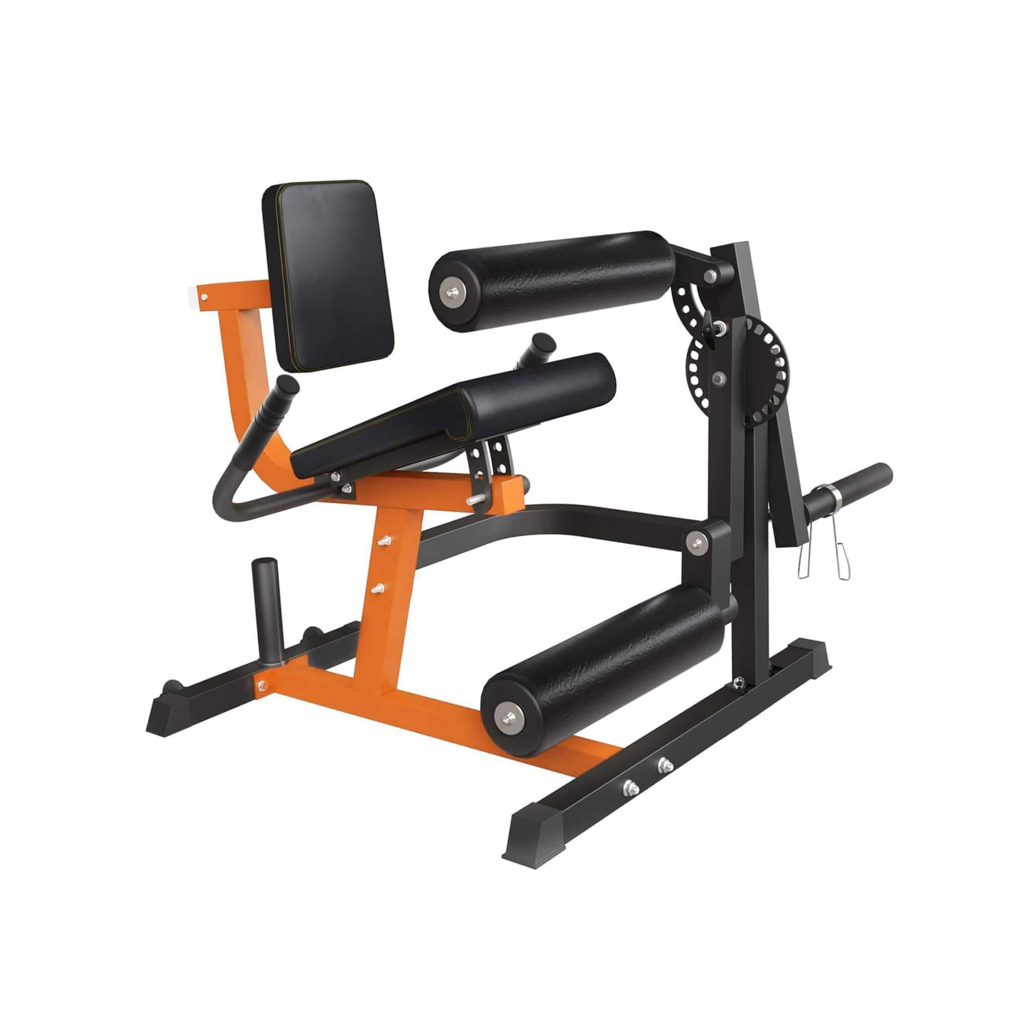 Máquina de extensión y curl de pierna para tren inferior Rovix 550LBS ajustable (SAK16390)