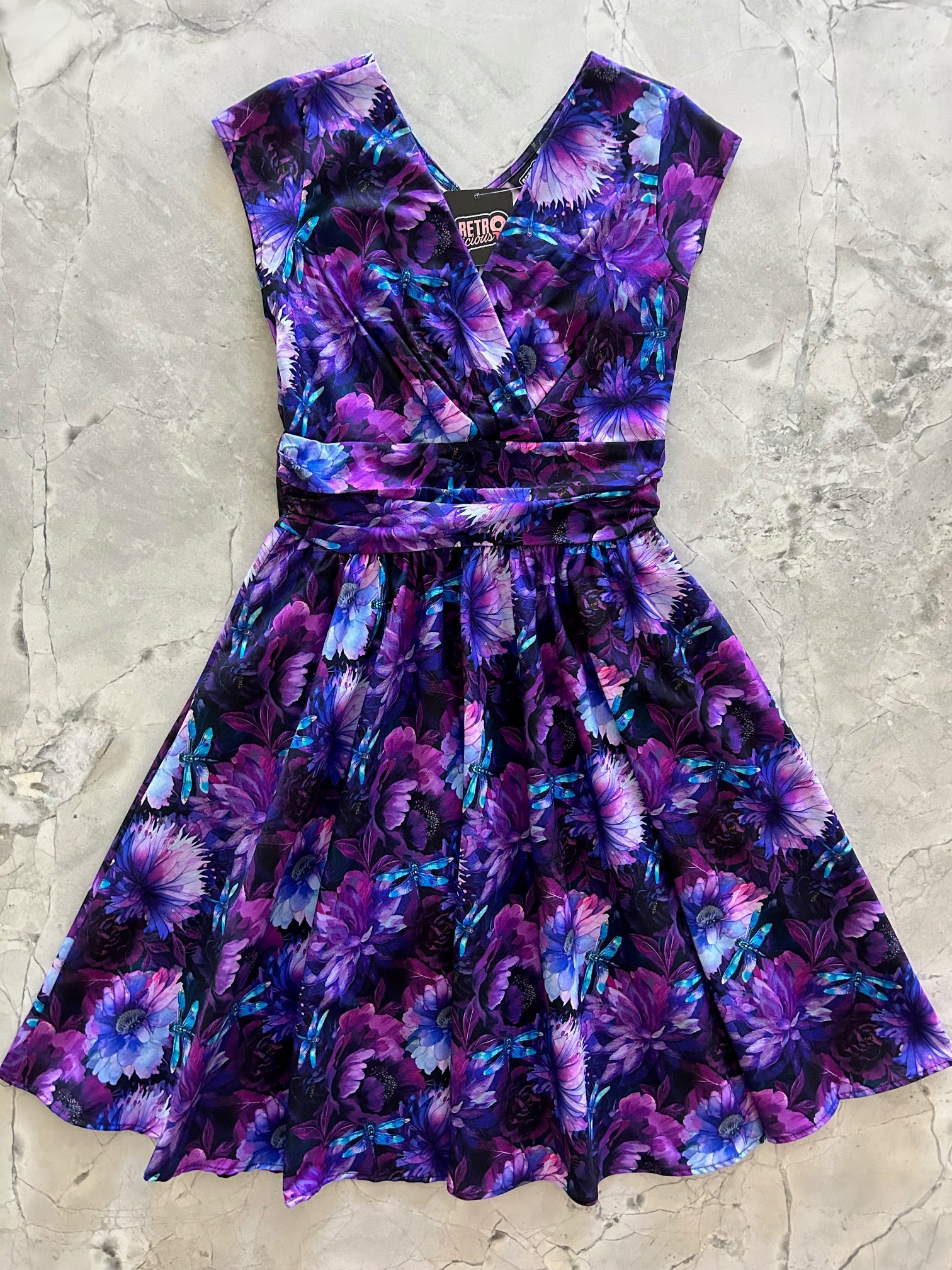 Dragonfly Floral Greta Dress - Medium only, 1 left!