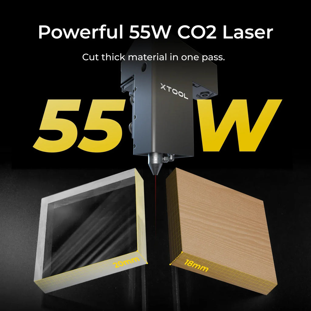 Cortador láser de CO2 de escritorio xTool P2S 55W