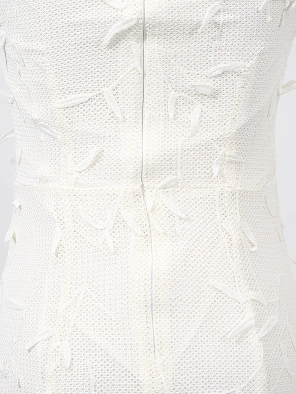 Sleeveless Floral Applique Midi Dress
