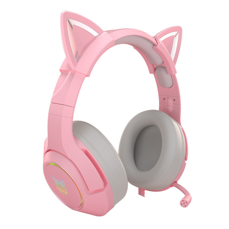 Auriculares de ordenador con cable para gaming, bonitos para chicas