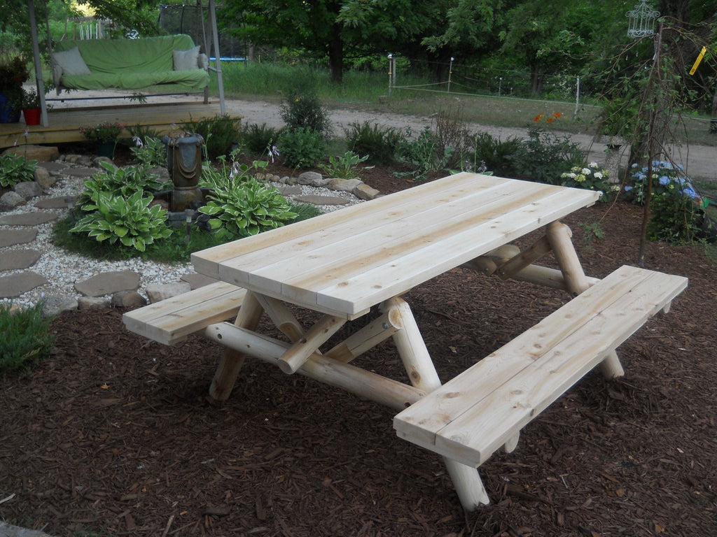 Mesa de comedor rústica para exterior