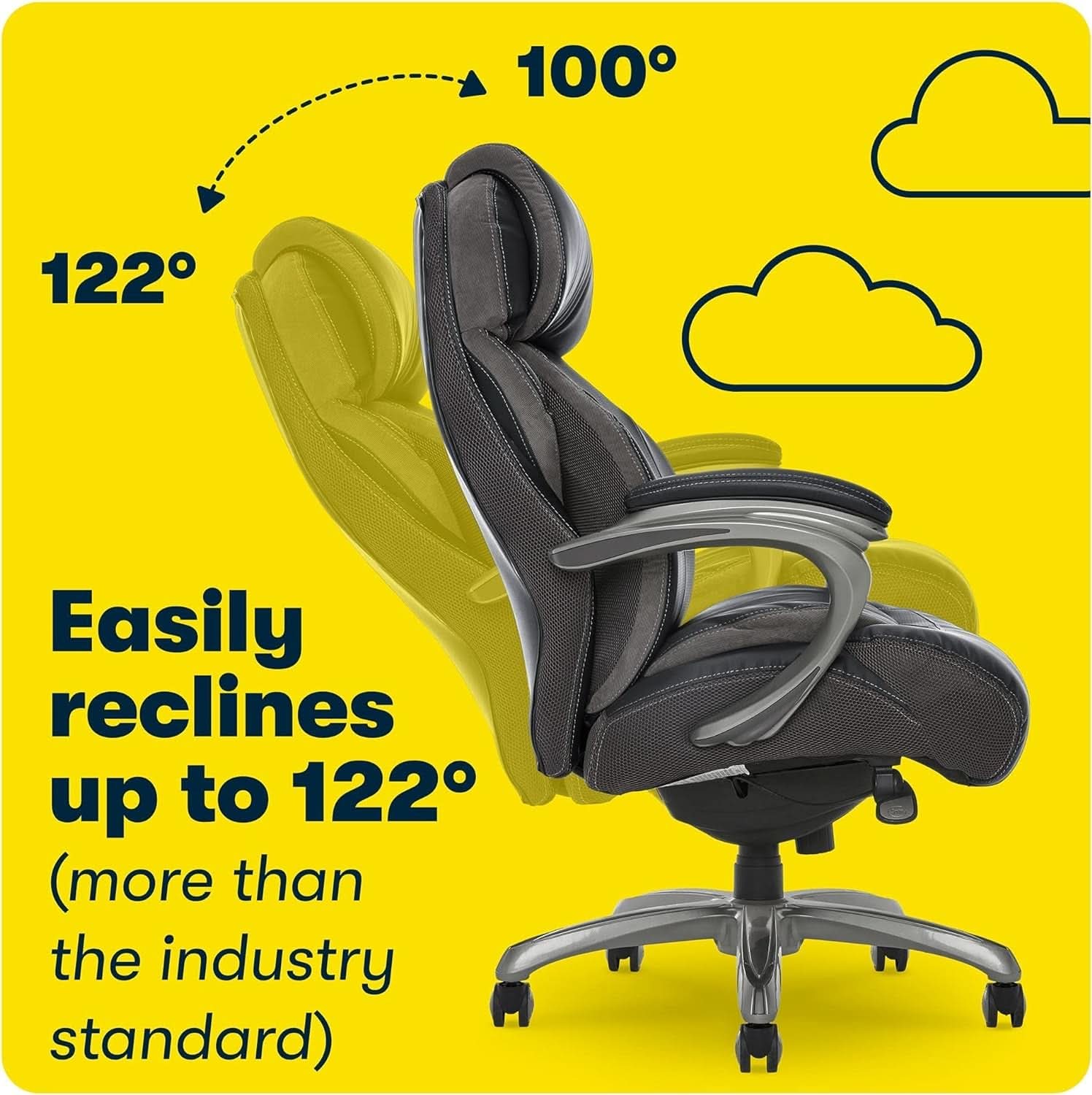 Sillón de Oficina Ejecutivo Grande y Alto con Tecnología Air
