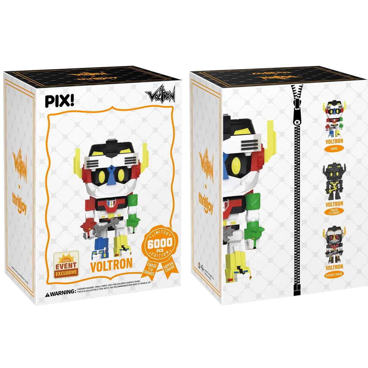 [Thrilljoy] [EXCLUSIVE] Voltron Defender of the Universe - Voltron LE6000 PIX Vinyl Figure (1 in 6 Chance at Chase)