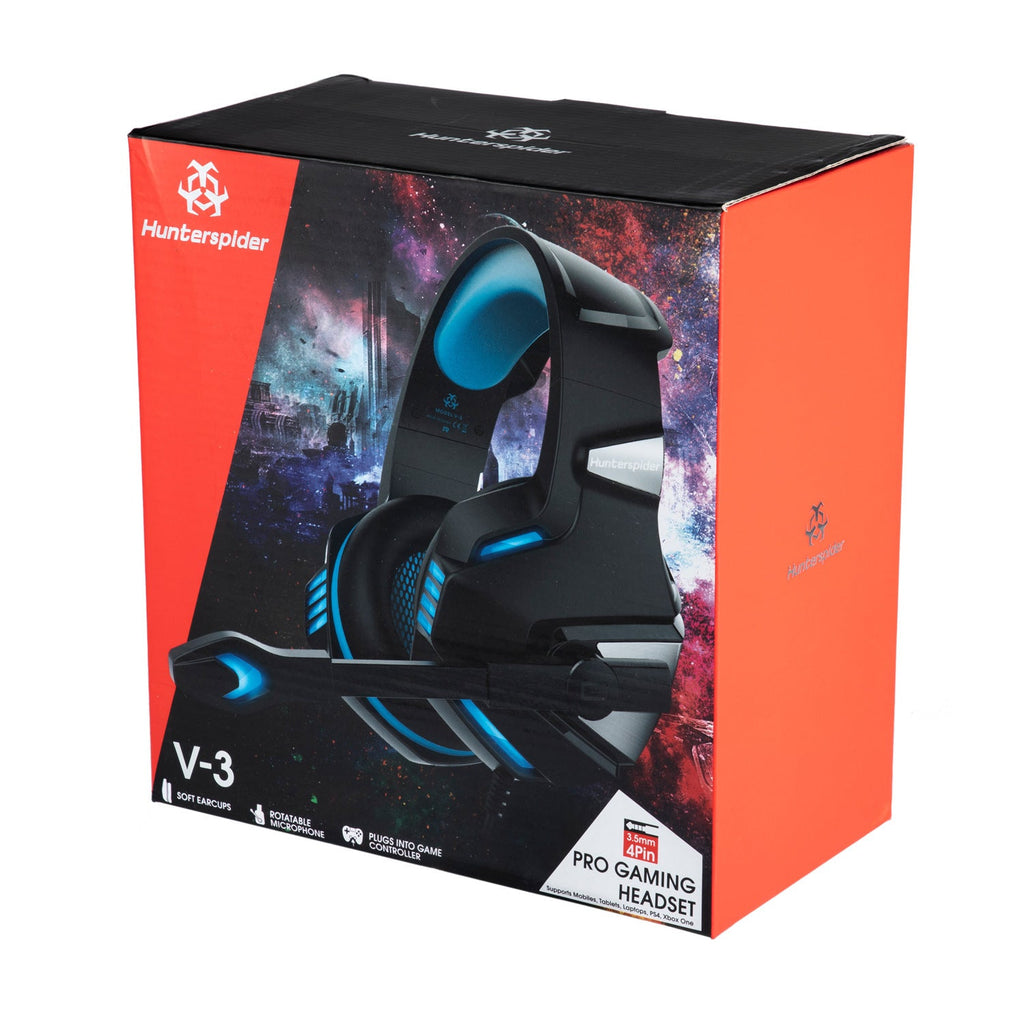 Auriculares para juegos de PS4 con cable luminosos montados en la cabeza