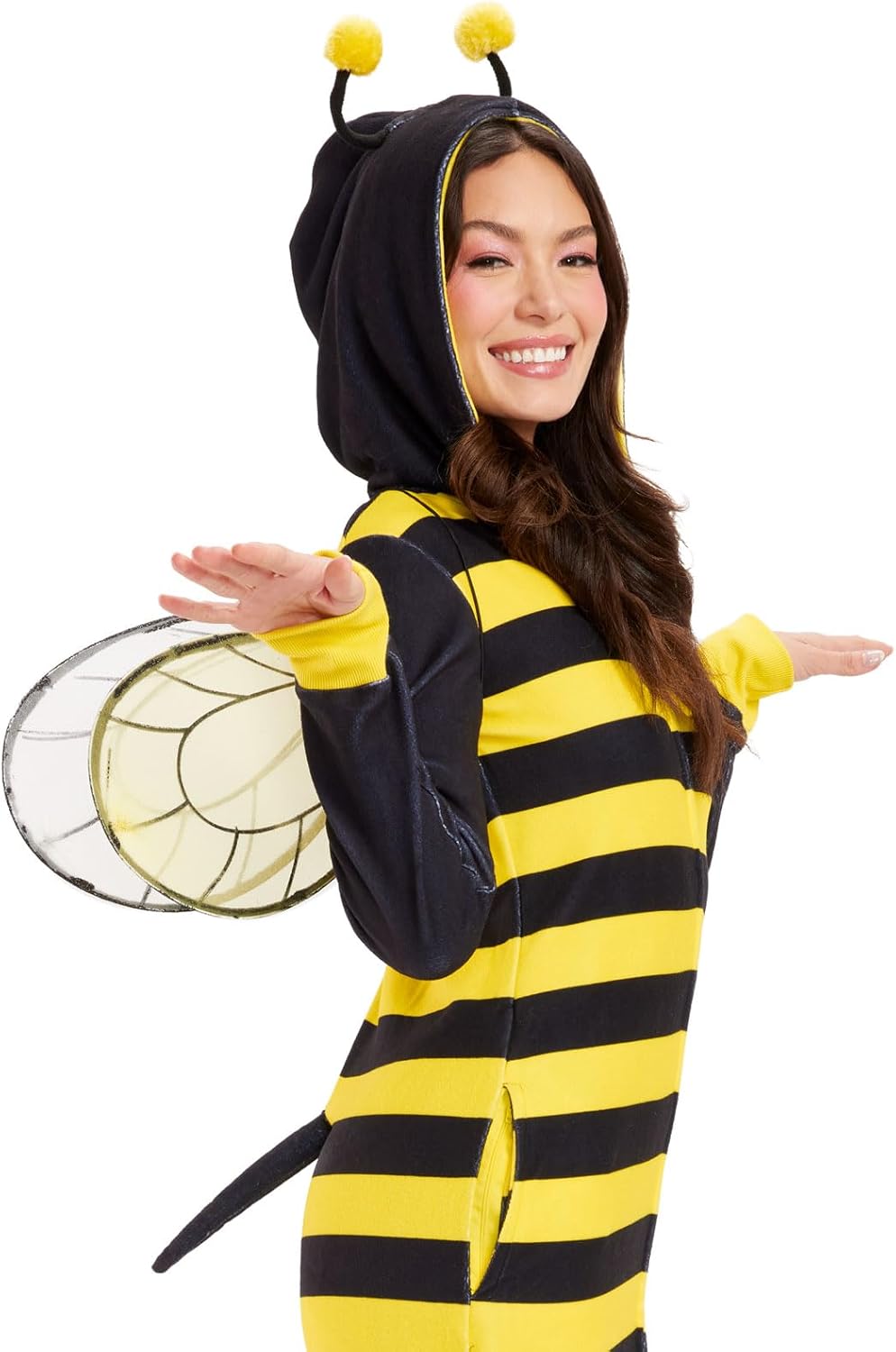 Deer Costume Dress - Women's Animal Halloween Outfit with Antlers and Crown