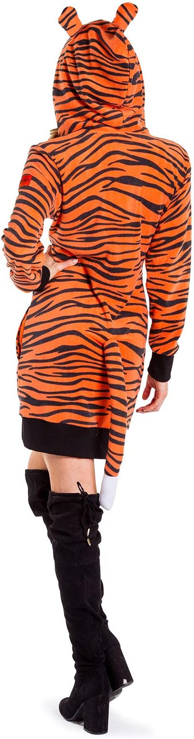 Deer Costume Dress - Women's Animal Halloween Outfit with Antlers and Crown