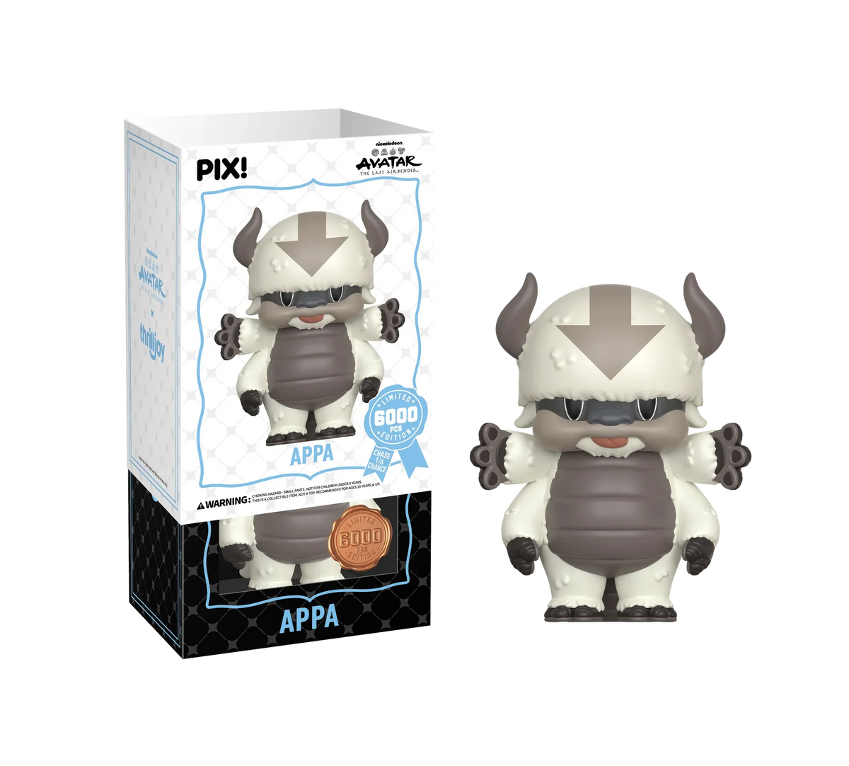 [Thrilljoy] Avatar The Last Airbender - Appa LE6000 PIX Vinyl Figure (1 in 6 Chance at Chase)