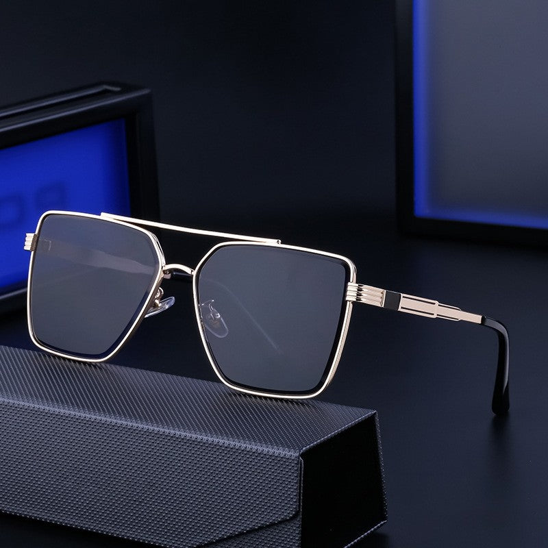 Men's Outdoor Fashion Metal Square Sunglasses