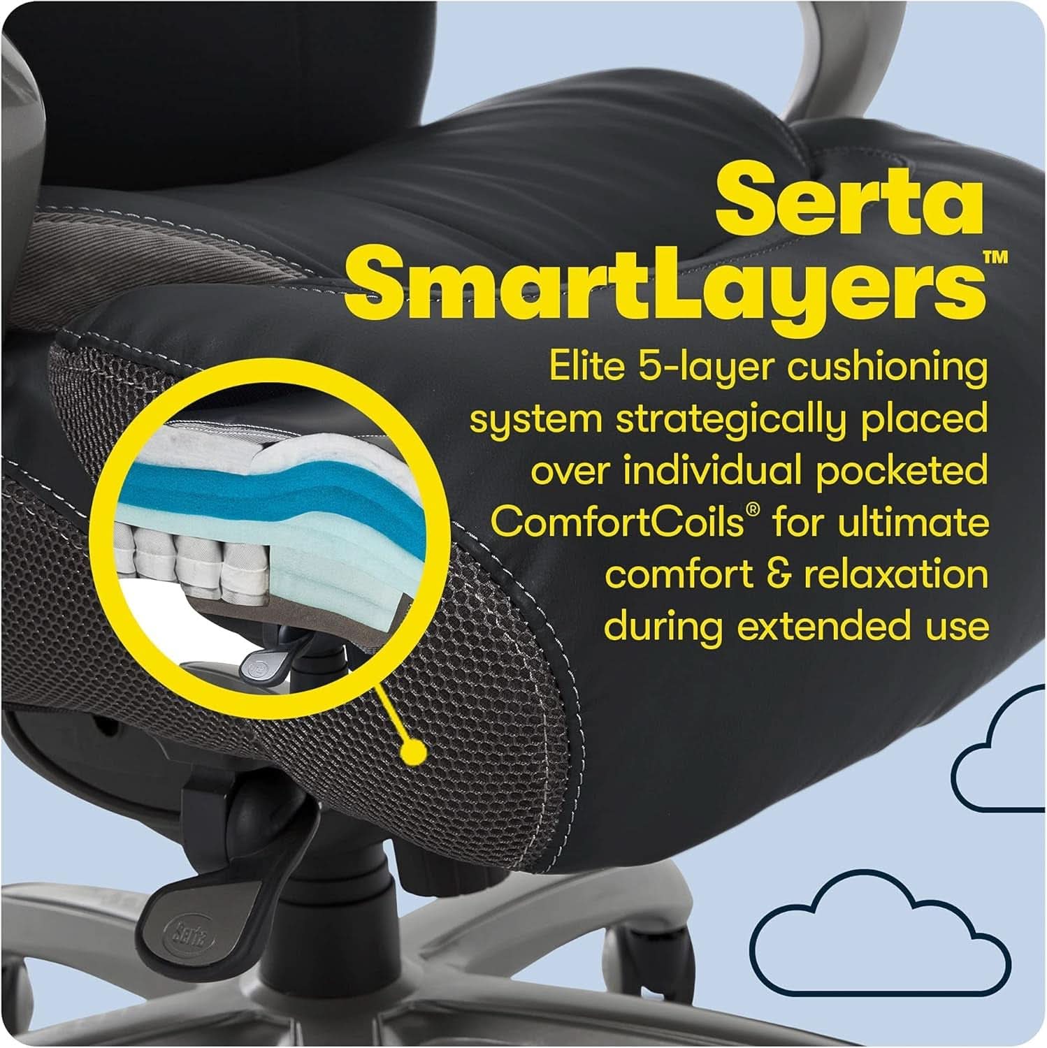 Sillón de Oficina Ejecutivo Grande y Alto con Tecnología Air