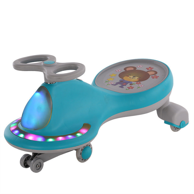 Patinete columpio antivuelco de rueda universal para niños