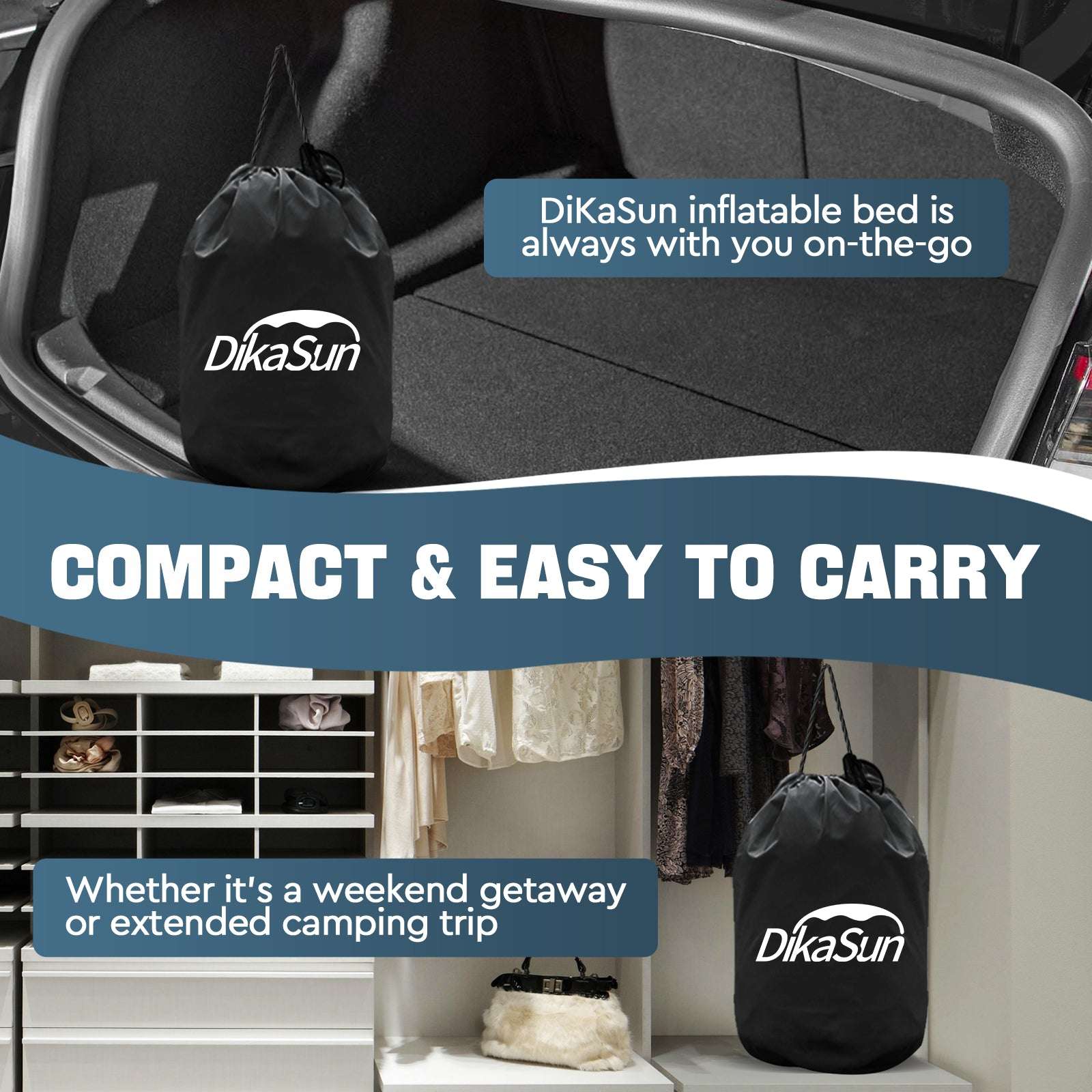 Colchón Tesla Model Y: Colchón de aire inflable para camping para Model Y, almohadilla gruesa para dormir en SUV de viaje con bomba de aire para coche y 2 almohadas, gris