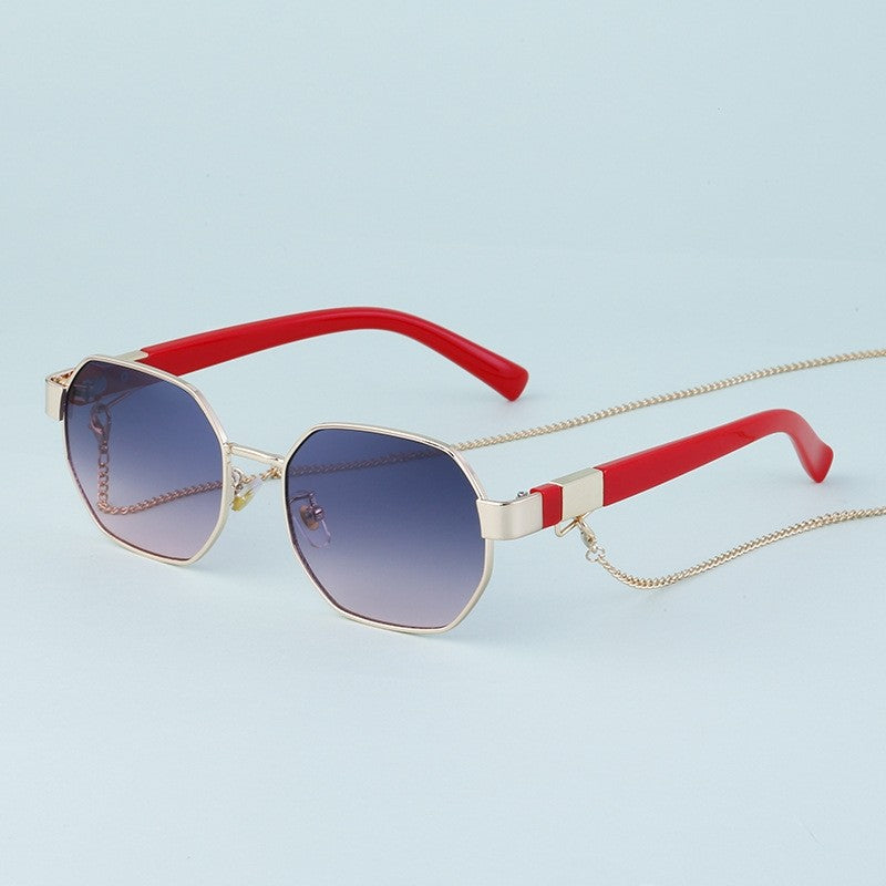 Polygon Chain Sunglasses For Women's Fashion
