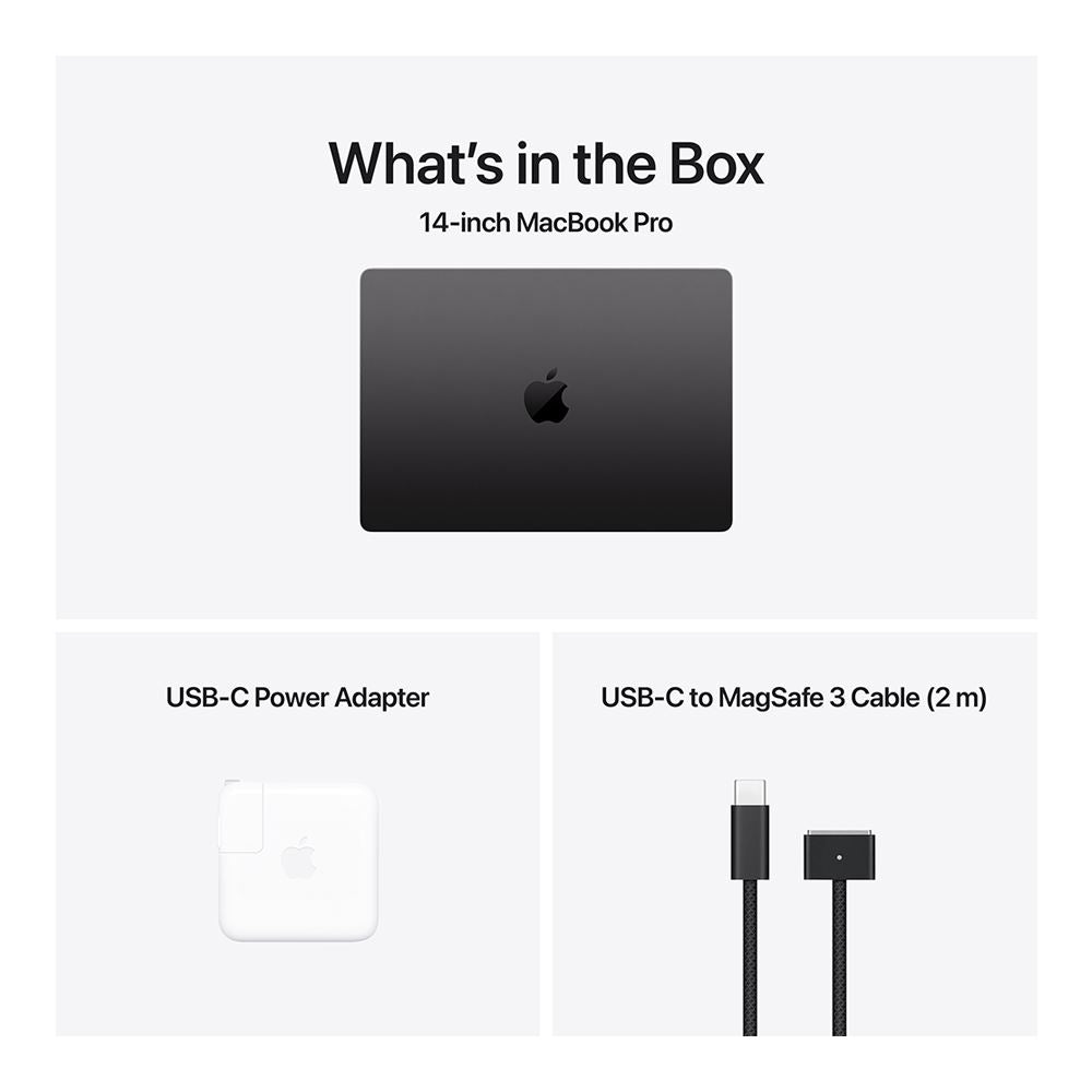 Apple MacBook Pro 14.2" M4 Pro 14 núcleos 24GB RAM 1TB SSD Negro espacial MX2J3LL/A Finales de 2024