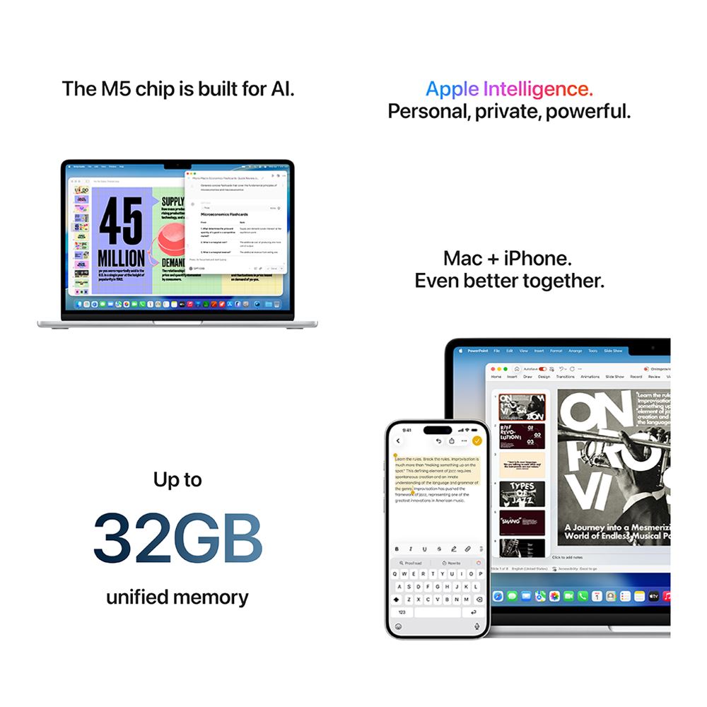 Apple MacBook Air 13.6" M5 10 núcleos 16 GB 512 GB SSD Azul cielo portátil MDHH4LL/A (principios de 2026)