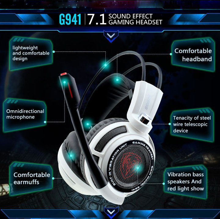 Auriculares para videojuegos Somic g941