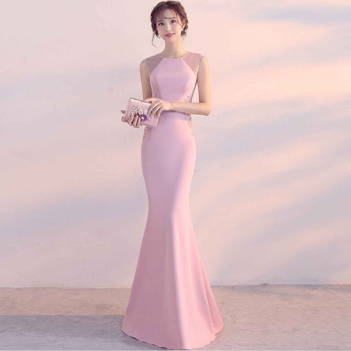 Vestido de noche para mujer, cóctel, anfitrión, ajustado, elegante, cinco colores, vestido de fiesta, vestido maxi