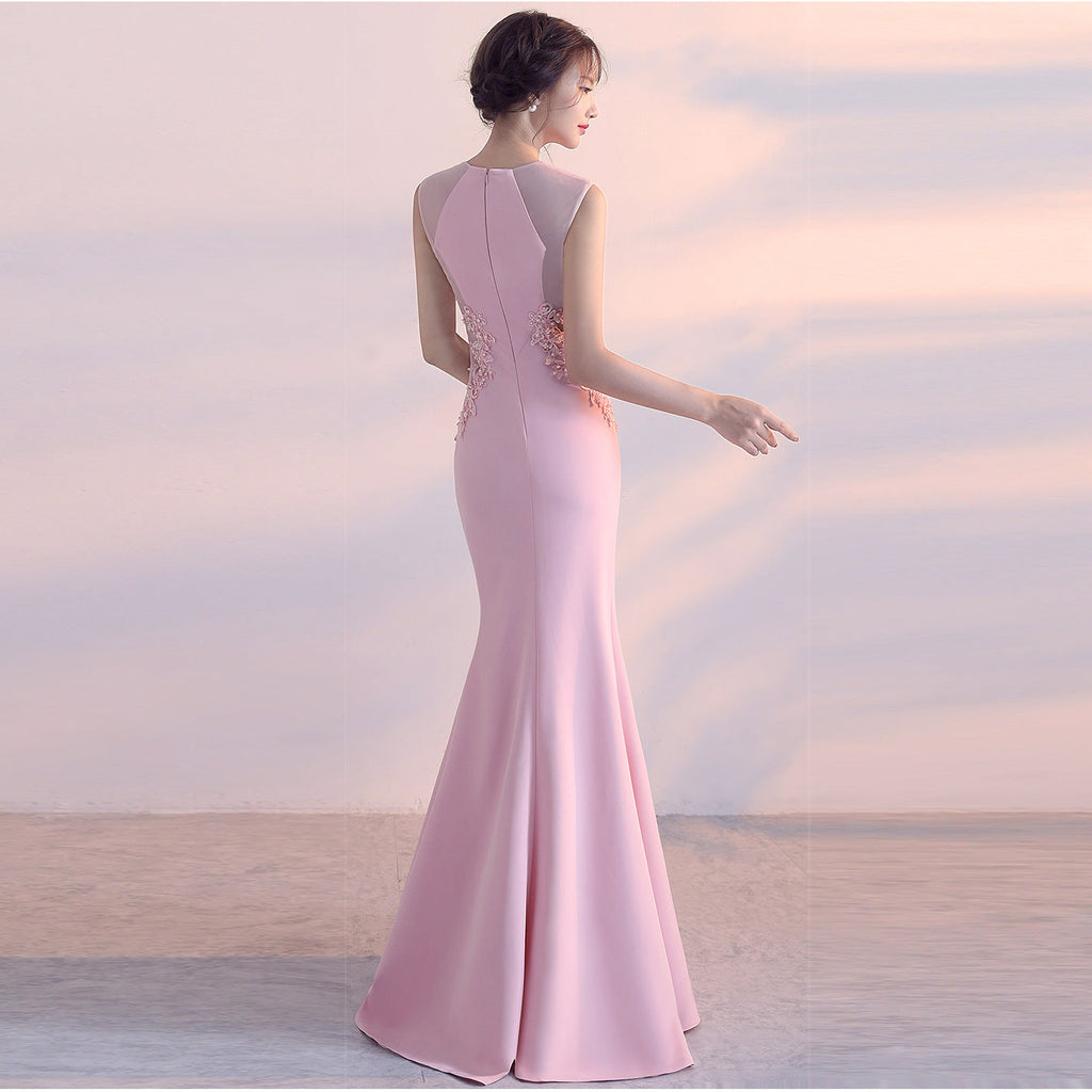 Vestido de noche para mujer, cóctel, anfitrión, ajustado, elegante, cinco colores, vestido de fiesta, vestido maxi