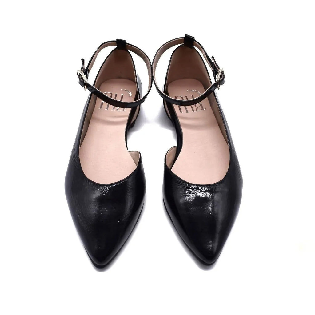 Zapatos planos de charol estilo bailarina