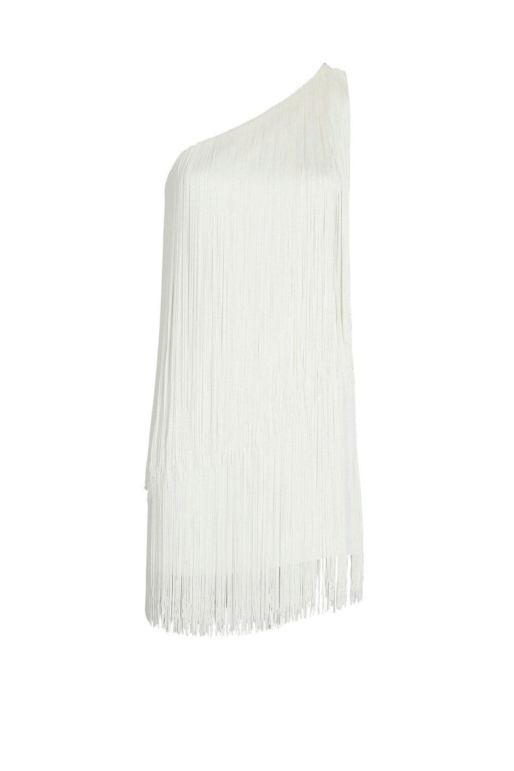 CASCADA DRESS MINI IN WHITE