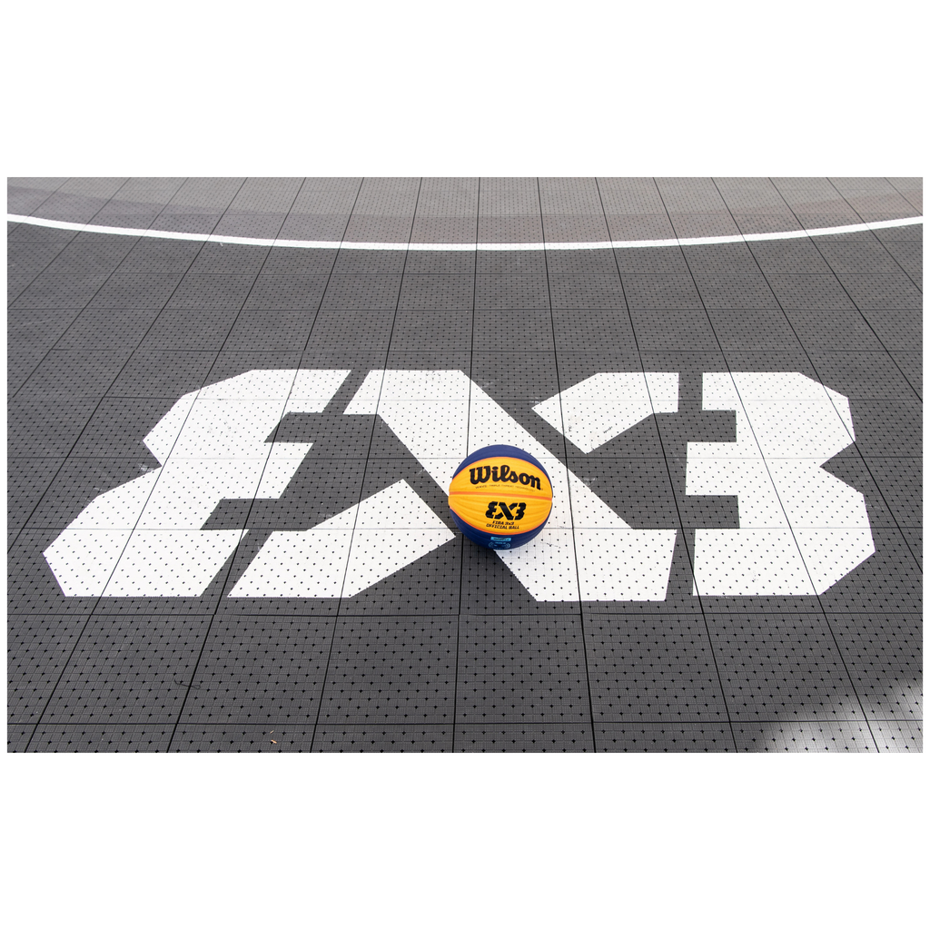 Cancha de baloncesto 3x3 oficial Enlio de EE. UU. – Certificada por la FIBA – Media cancha de 7,62 m x 12,19 m