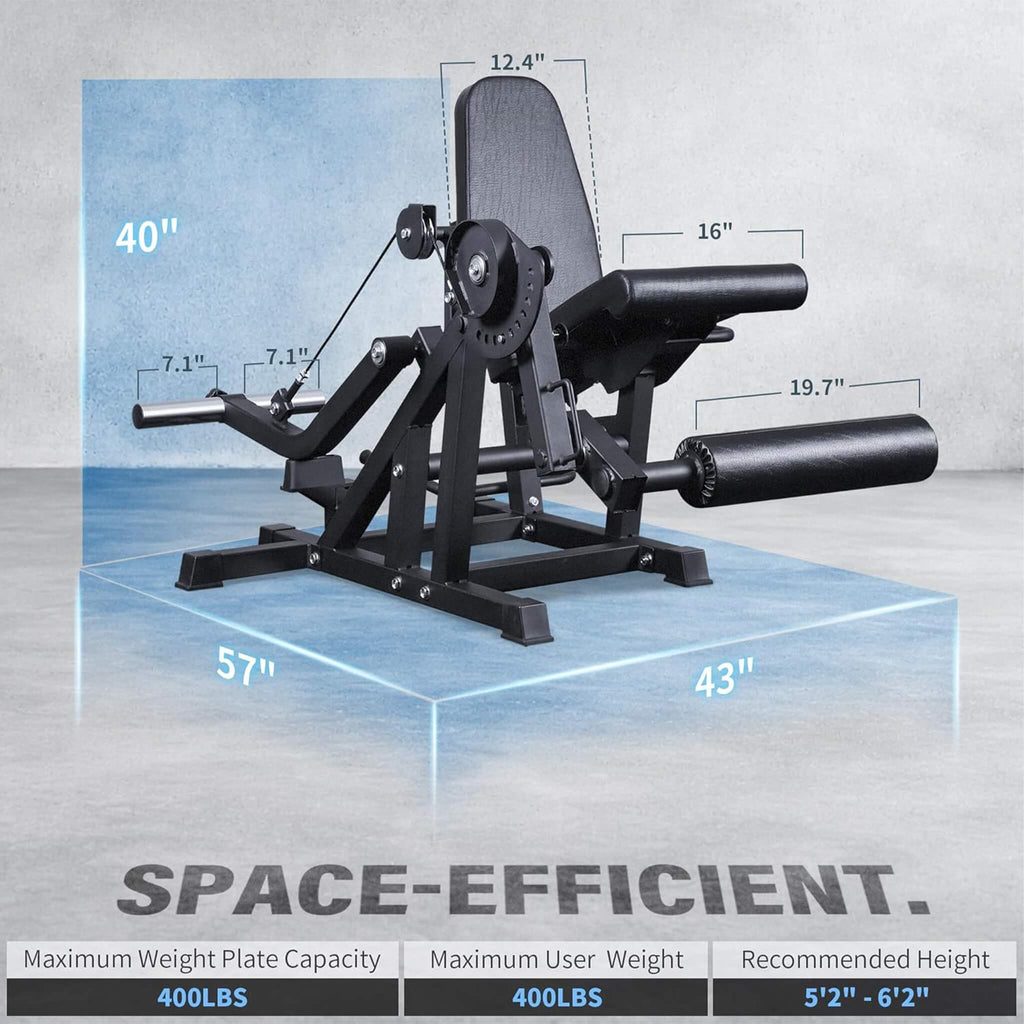 Máquina Rovix 800LBS ajustable para extensión y flexión de piernas (SAK70528)
