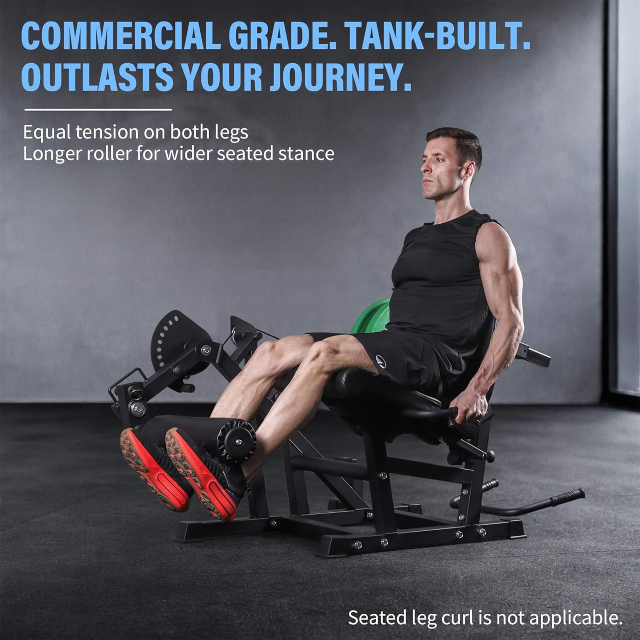 Máquina Rovix 800LBS ajustable para extensión y flexión de piernas (SAK70528)