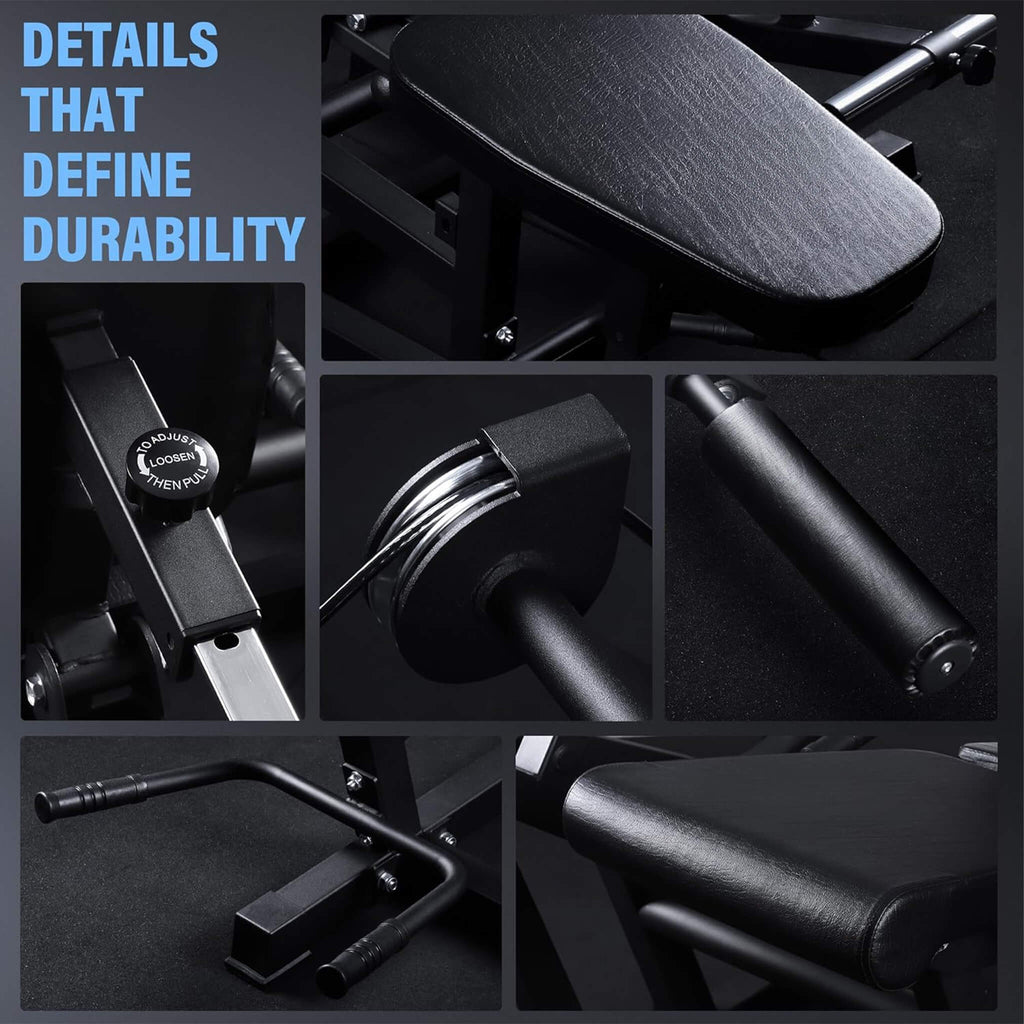 Máquina Rovix 800LBS ajustable para extensión y flexión de piernas (SAK70528)