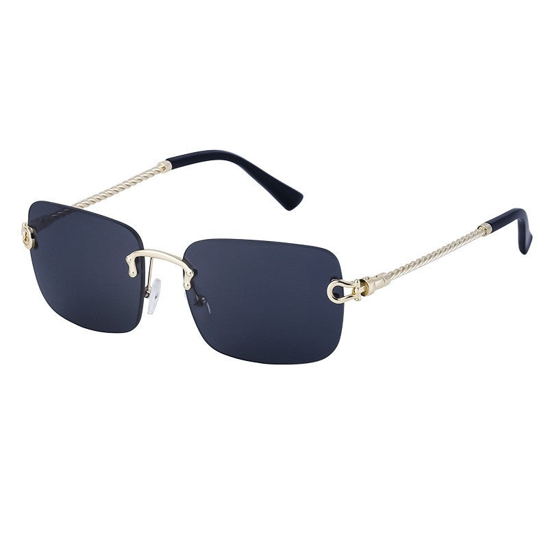 Fashionable Rimless Cut-Edge Sunglasses For Men