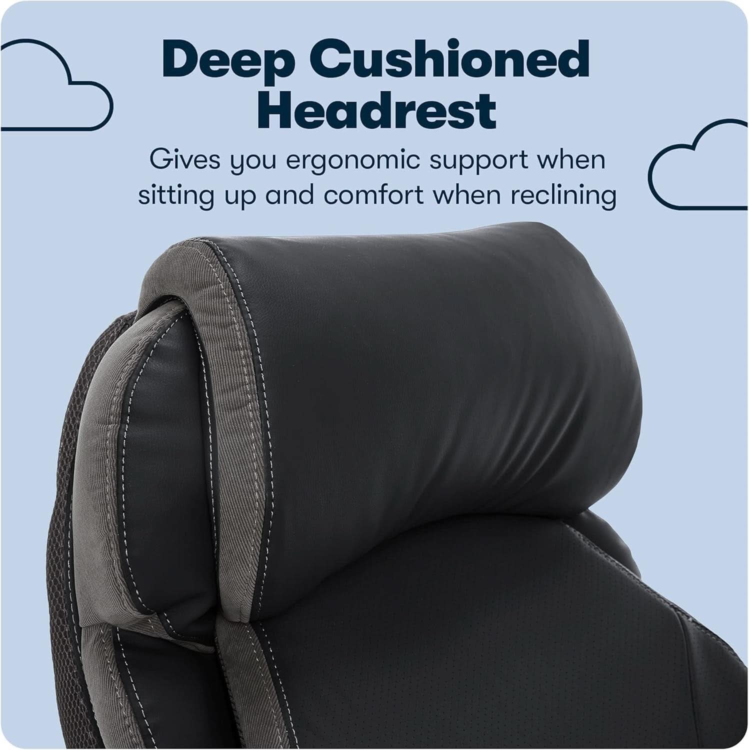 Sillón de Oficina Ejecutivo Grande y Alto con Tecnología Air