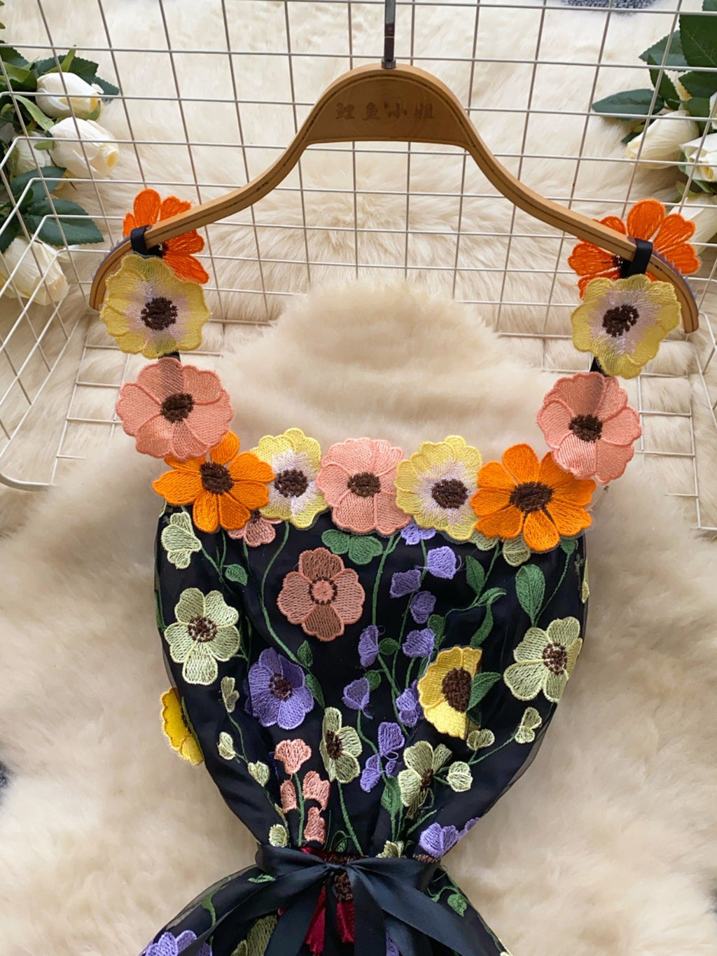 Floral Tie Waist Mini Dress