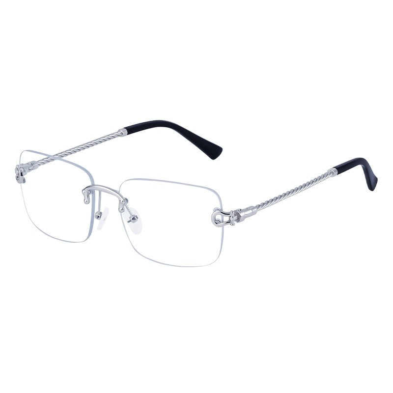 Fashionable Rimless Cut-Edge Sunglasses For Men