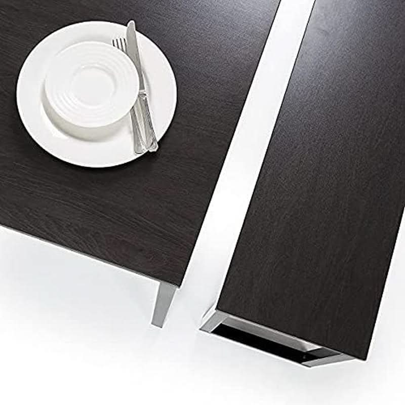 Bancos de mesa de comedor con marco de metal texturizado Espresso