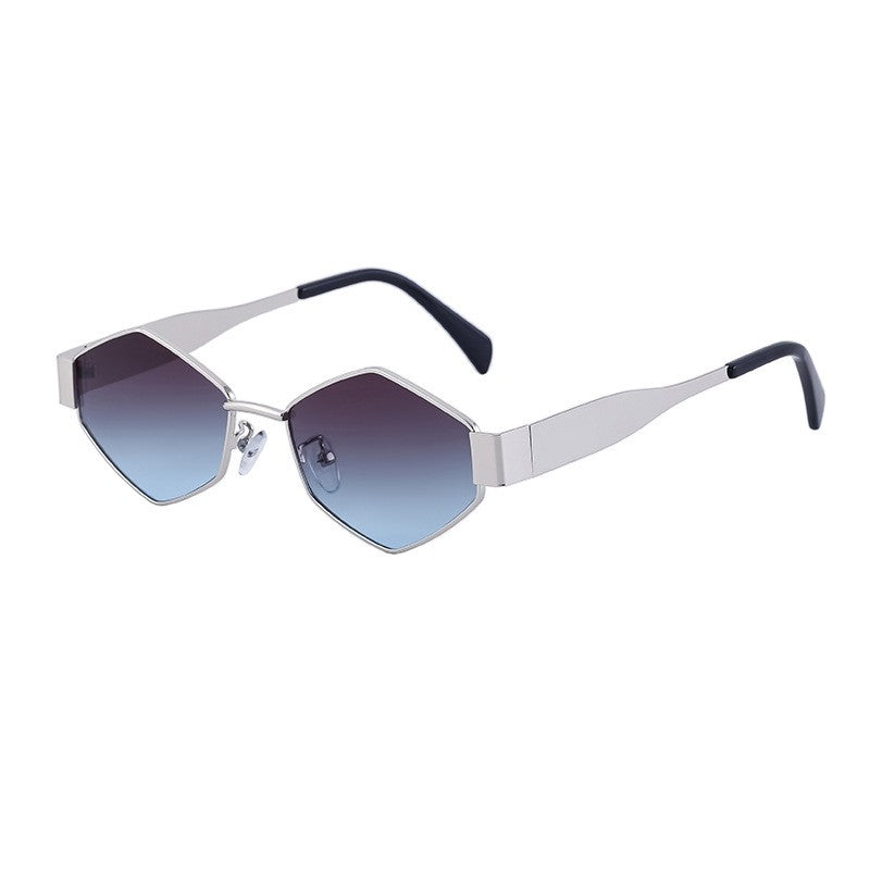 Irregular Metal Sunglasses For Women's Fashion