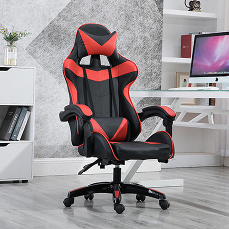 Silla de Ordenador Internet Café Competición Asiento de Coche de Carreras Gaming Casero Ancla en Vivo