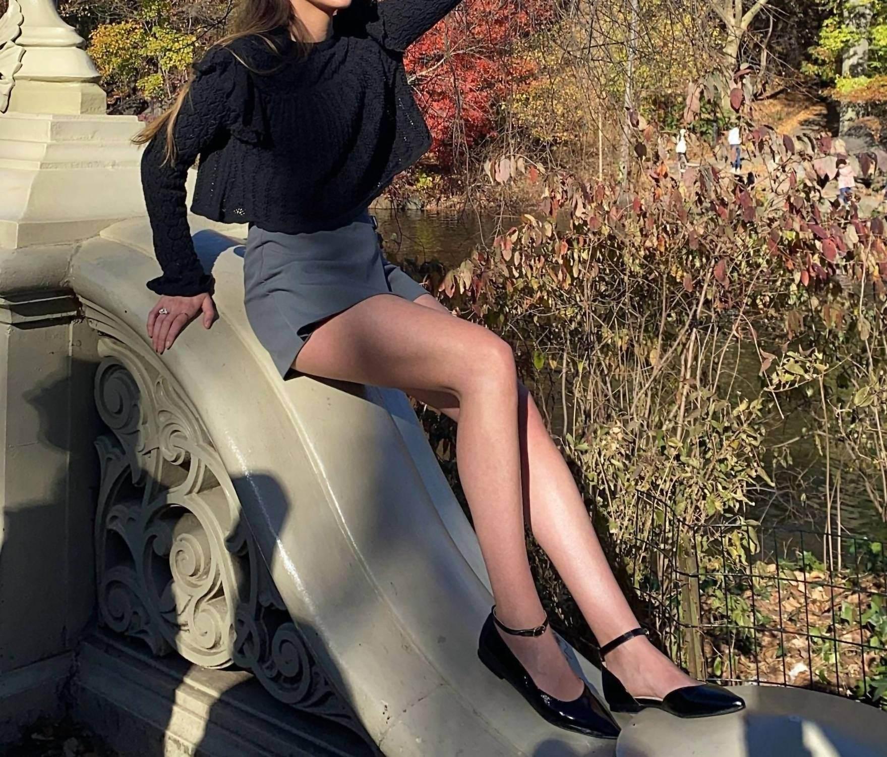 Zapatos planos de charol estilo bailarina