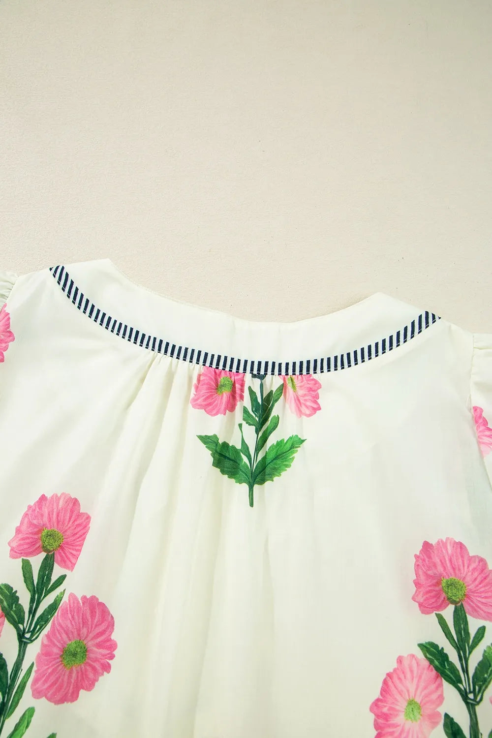 Floral Print Flutter Sleeve Summer Mini Dress