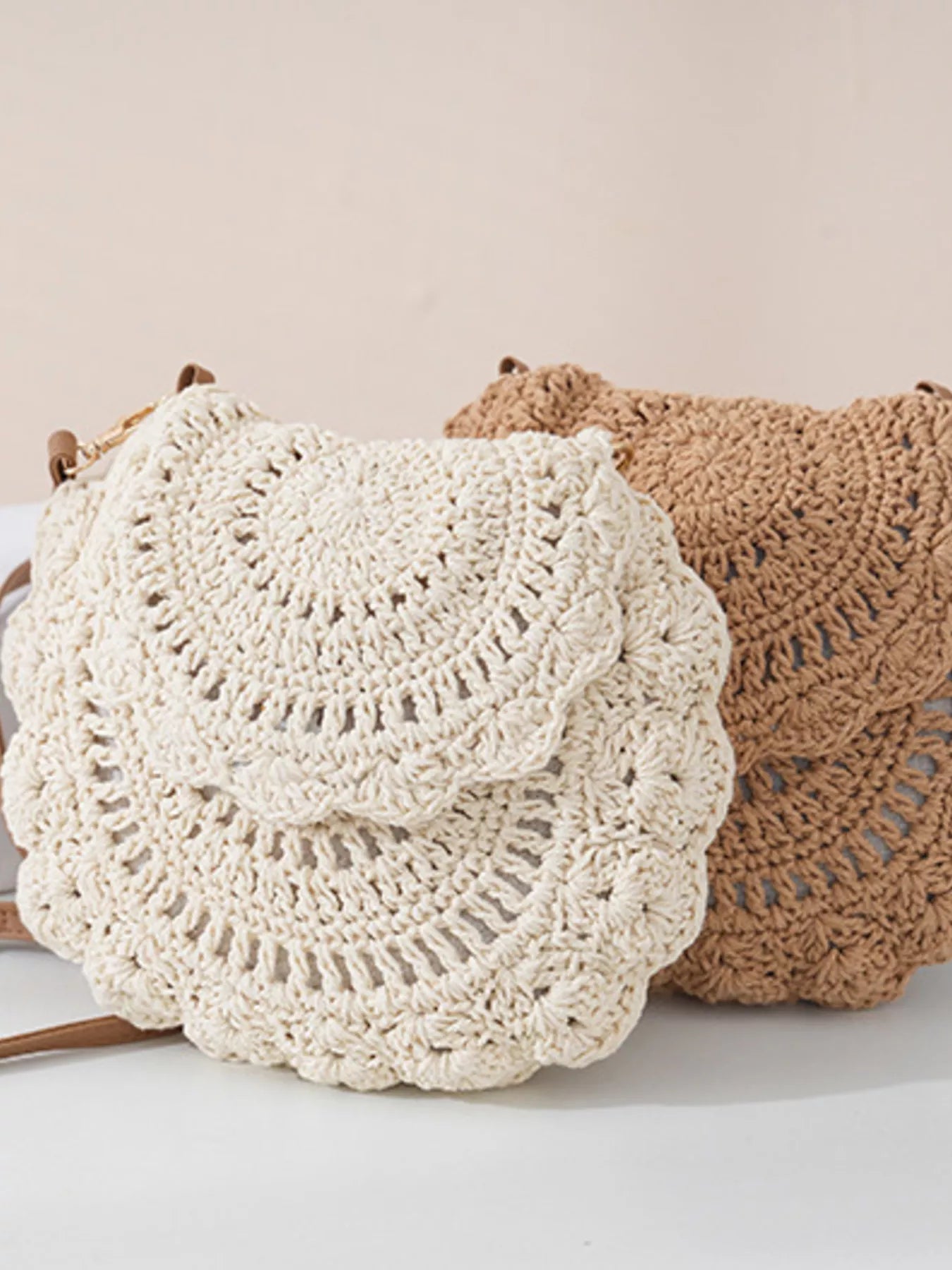 Bolso cruzado de ganchillo bohemio