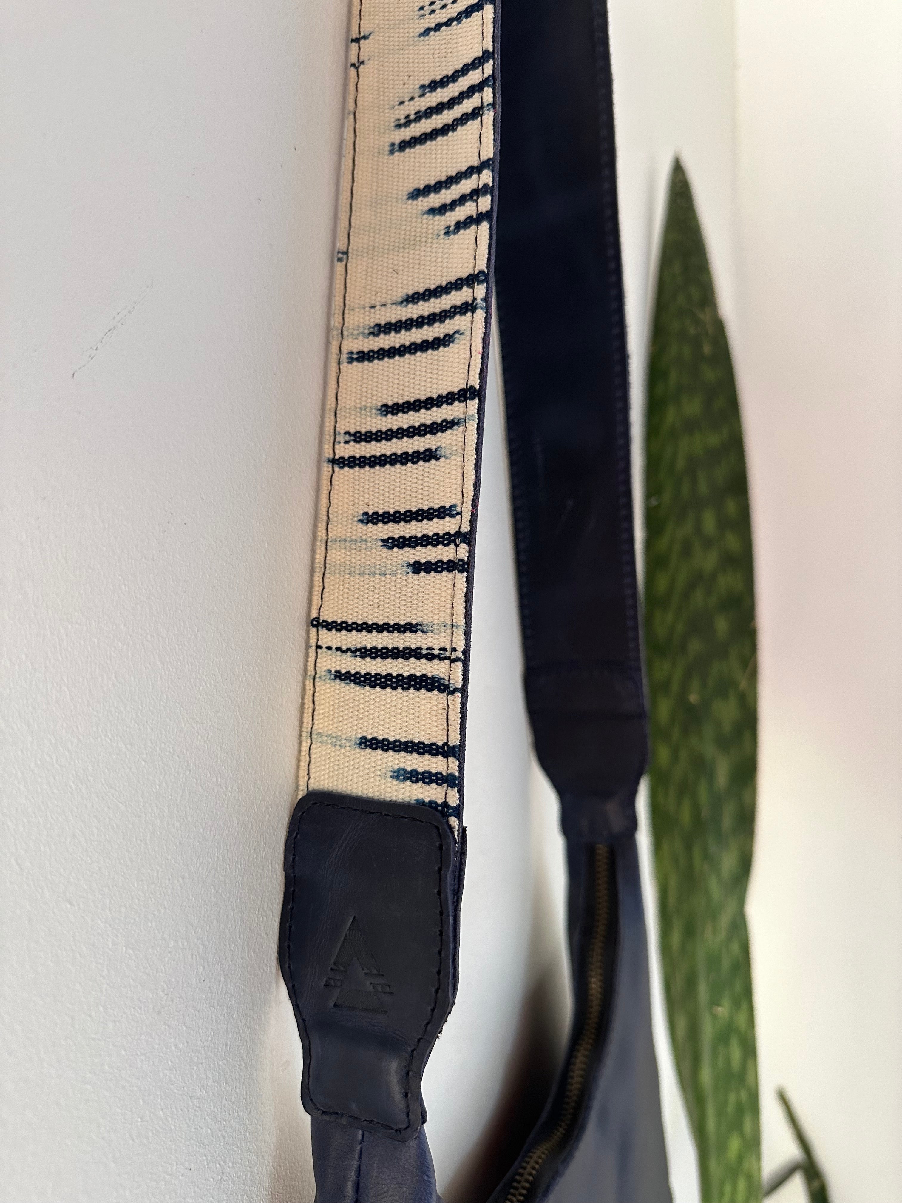 Rango Purse - Navy and Blue White Stripes