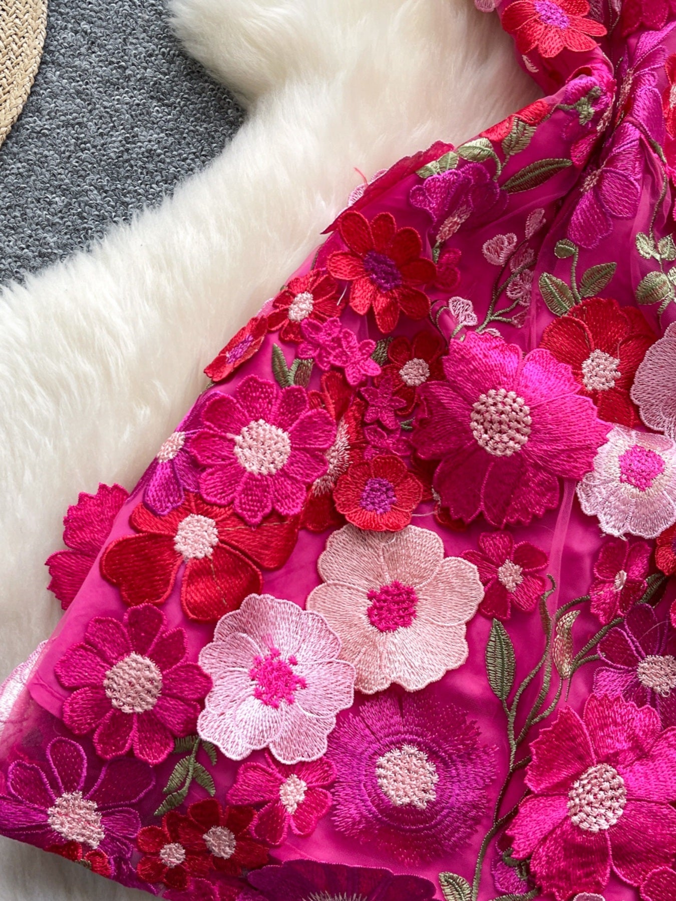 Floral Tie Waist Mini Dress