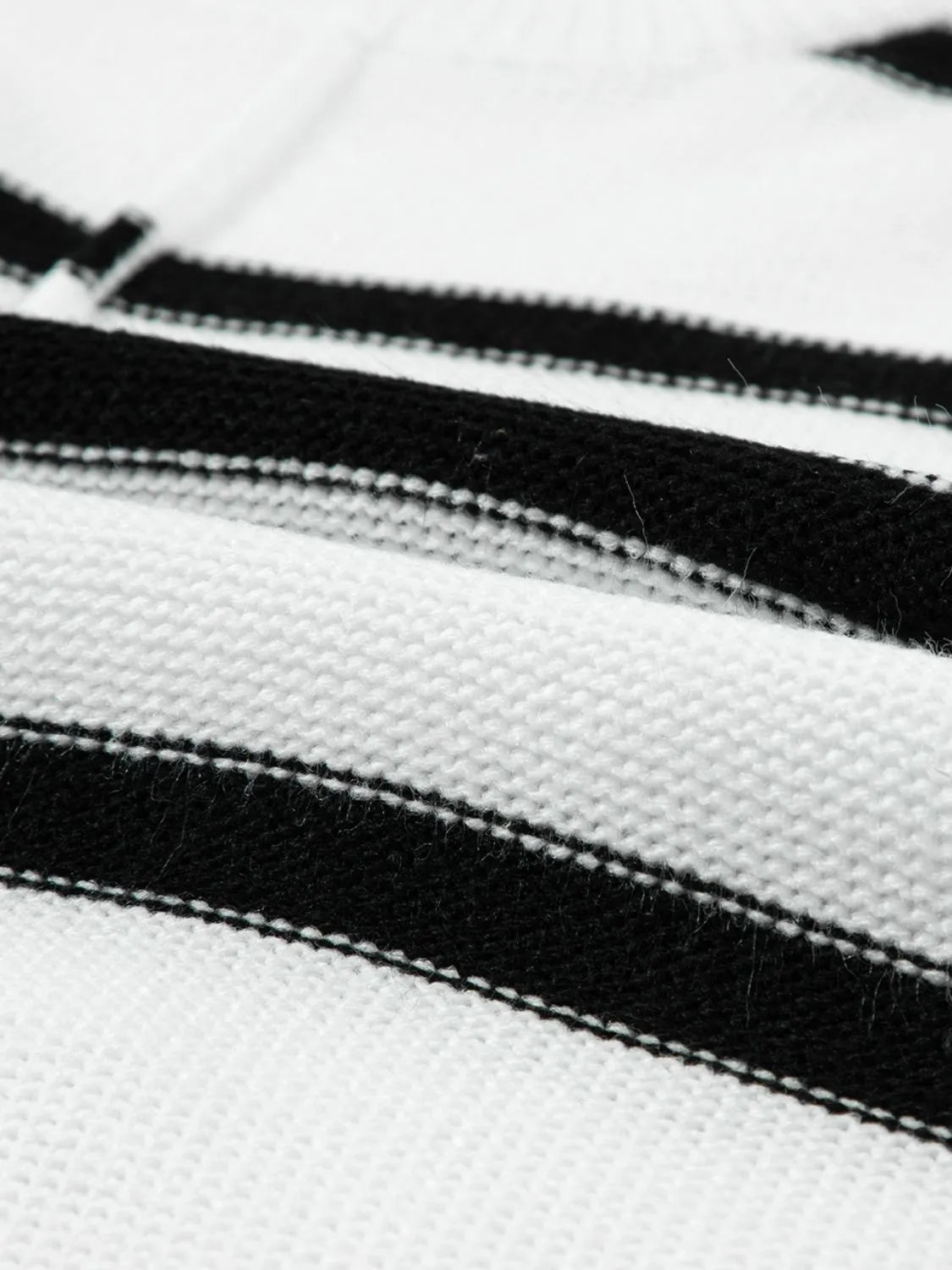 Striped Batwing Sleeve Knit Top